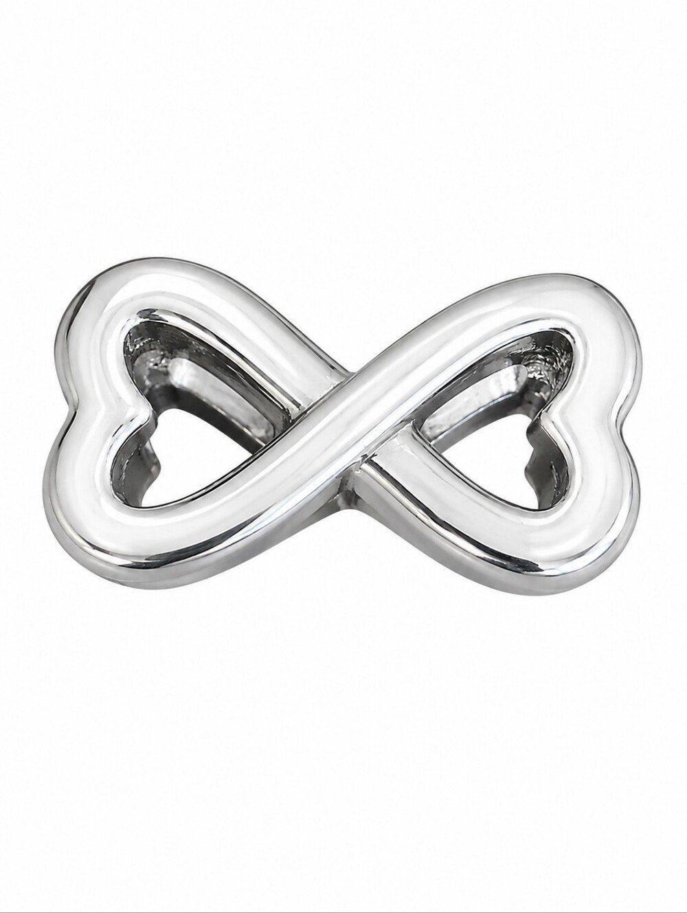 Jcm Stainless Steel Eternity Heart Valentine's Slider Charm
